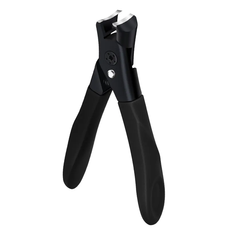 Large opening toenail clippers, specially designed for trimming thick and hard toenails, with anti-splash feature