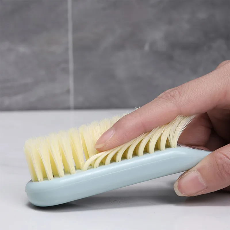 Laundry brush, cleaning brush, durable and multi-functional household daily-use brush, hangable White-4