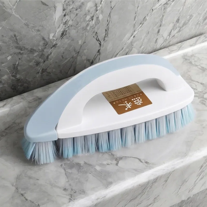 Laundry Brush Cleaning Brush Nordic Simple Style Brush Cleaning Tool Handheld Household Daily Use Blue-2