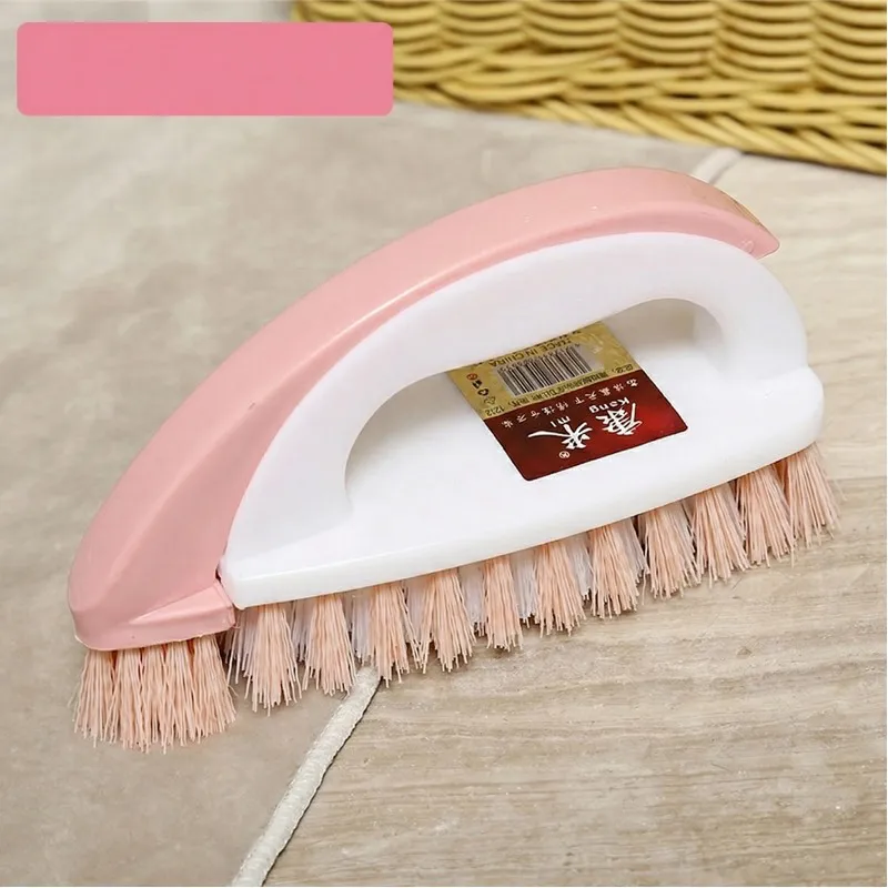 Laundry Brush Cleaning Brush Nordic Simple Style Brush Cleaning Tool Handheld Household Daily Use Pink-2