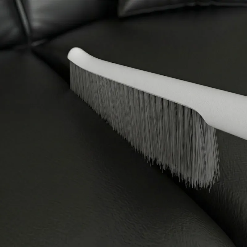 Luxury Soft Bristle Household Bed and Gap Cleaning Brush, Multifunctional Desk Brush White-2