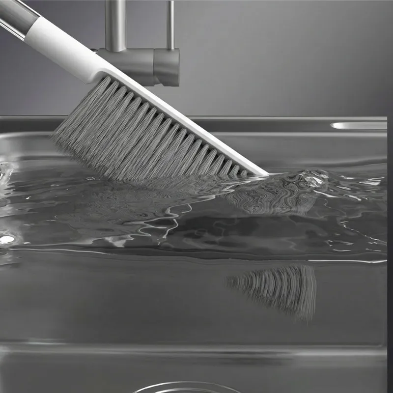 Luxury Soft Bristle Household Bed and Gap Cleaning Brush, Multifunctional Desk Brush White-5