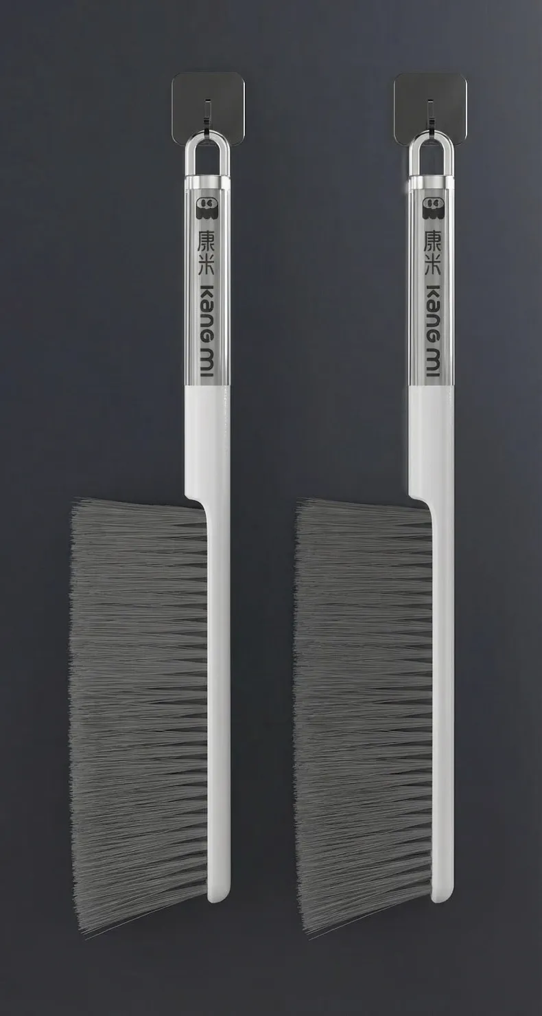 Luxury Soft Bristle Household Bed and Gap Cleaning Brush, Multifunctional Desk Brush White-2