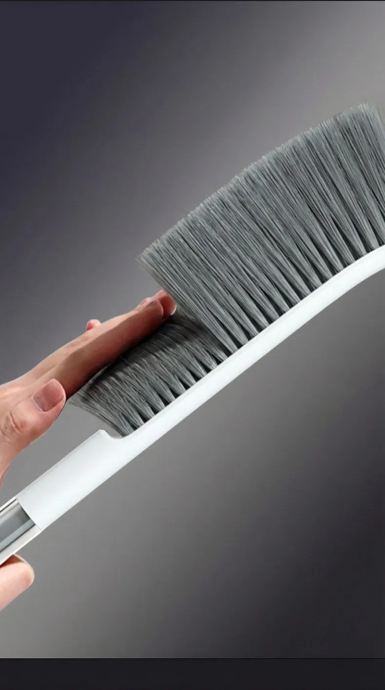 Luxury Soft Bristle Household Bed and Gap Cleaning Brush, Multifunctional Desk Brush White-3