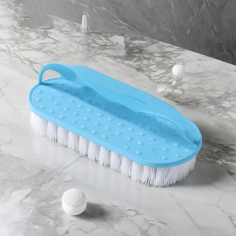 Magic Shoe Brush Plastic Oval Laundry and Shoe Cleaning Brush Multi-Functional Long Handle Handheld Brush Mix color Mixed-2