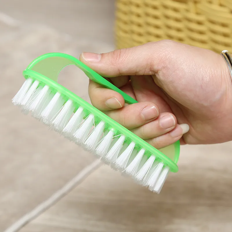 Magic Shoe Brush Plastic Oval Laundry and Shoe Cleaning Brush Multi-Functional Long Handle Handheld Brush Mix color Mixed-5