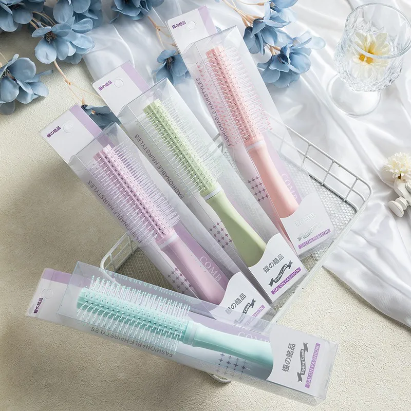 Massage detangling comb, styling comb for volume at the crown, portable for men and women, suitable for long or curly hair Blue S-4