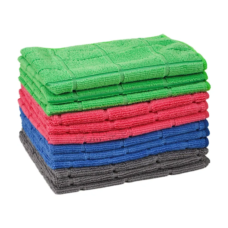 Microfiber Cleaning Cloths, 5 pcs 30x40cms 280GSM Multi-Color Highly Absorbent, Lint and Streak Free for Car, Window, Stainless Steel