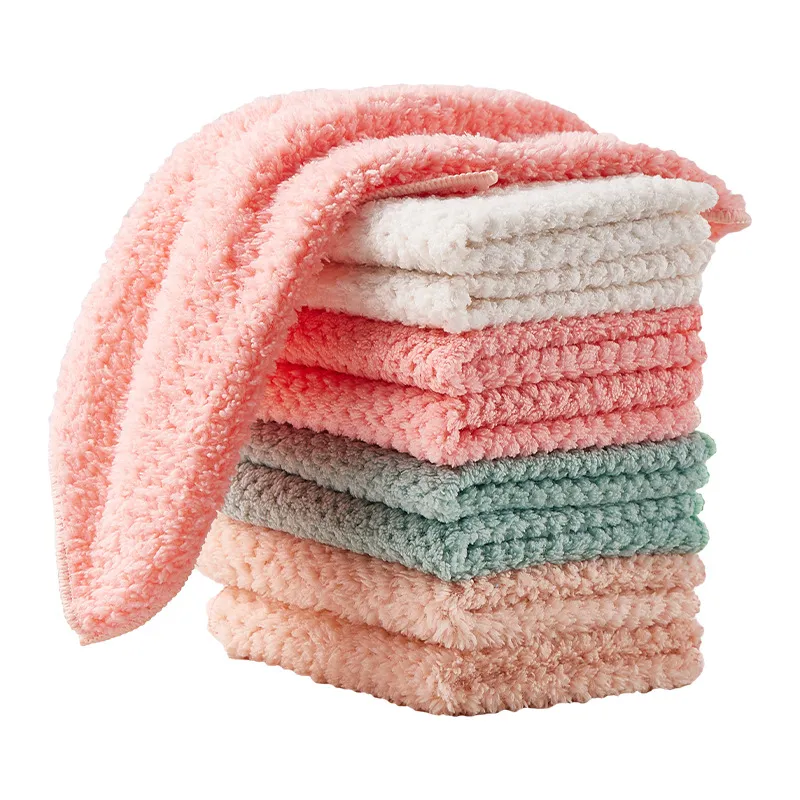 Microfiber Cleaning Cloths - Kitchen Cleaning Cloths –Super Absorbent & Quick Dry Reusable Washable Towels for Home, Utensils & All-Purpose Surface Cleaning - 5pcs