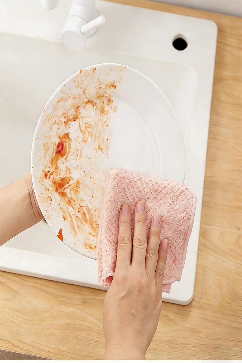 Microfiber Cleaning Cloths - Kitchen Cleaning Cloths –Super Absorbent & Quick Dry Reusable Washable Towels for Home, Utensils & All-Purpose Surface Cleaning - 5pcs. Mixed-3