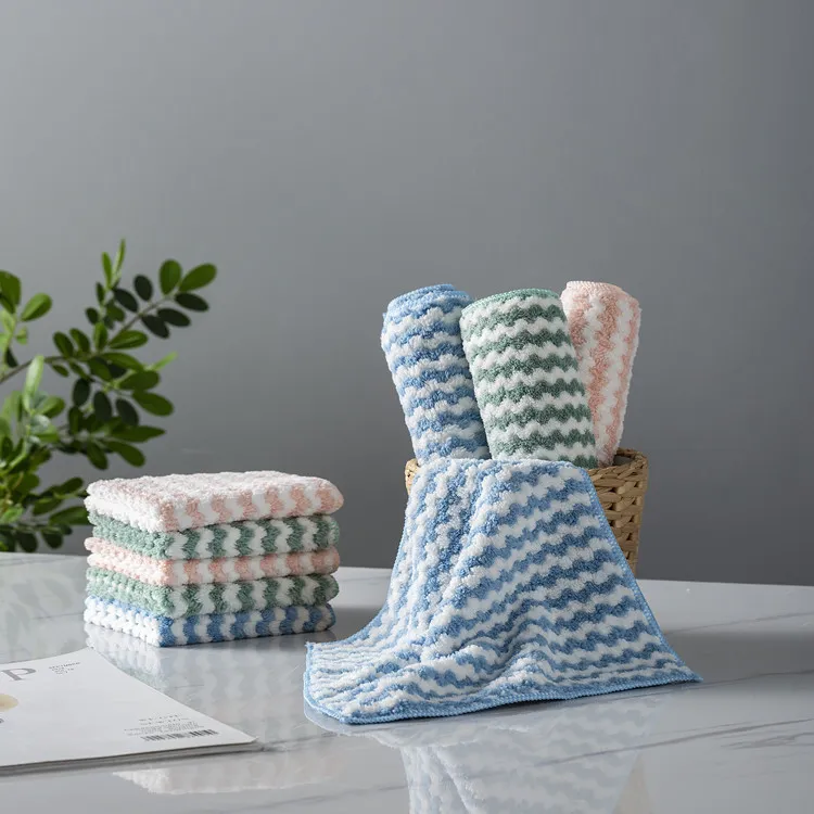 Microfiber Cleaning Cloths | Pack of 5 Multi-Colour Wash Cloths (25 x 25 cm) | Highly Absorbent, Lint-Free Towels , Car, Glass & Stainless Steel Mixed-2