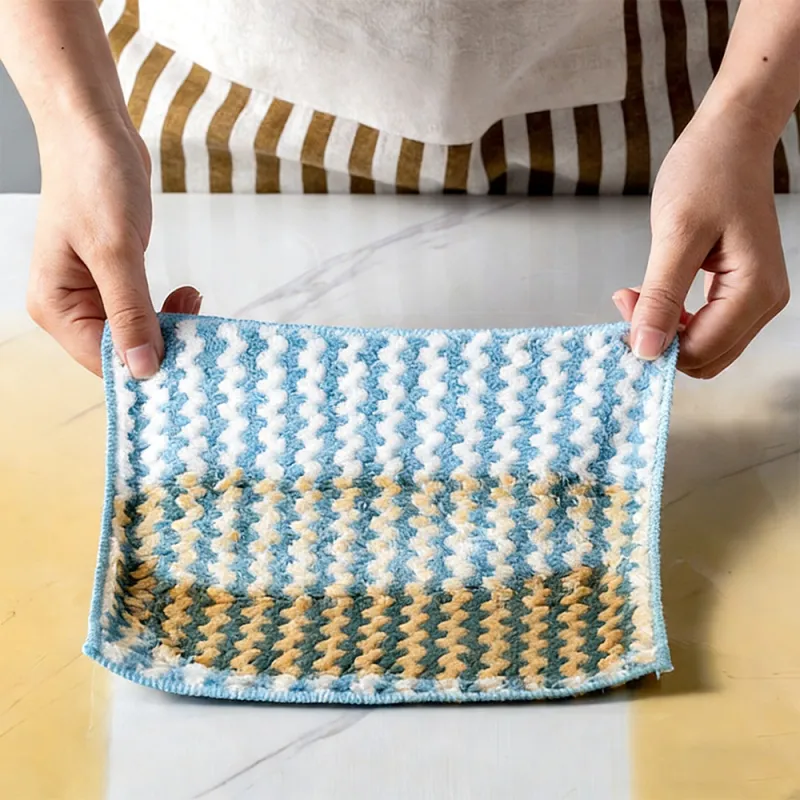 Microfiber Cleaning Cloths | Pack of 5 Multi-Colour Wash Cloths (25 x 25 cm) | Highly Absorbent, Lint-Free Towels , Car, Glass & Stainless Steel Mixed-5