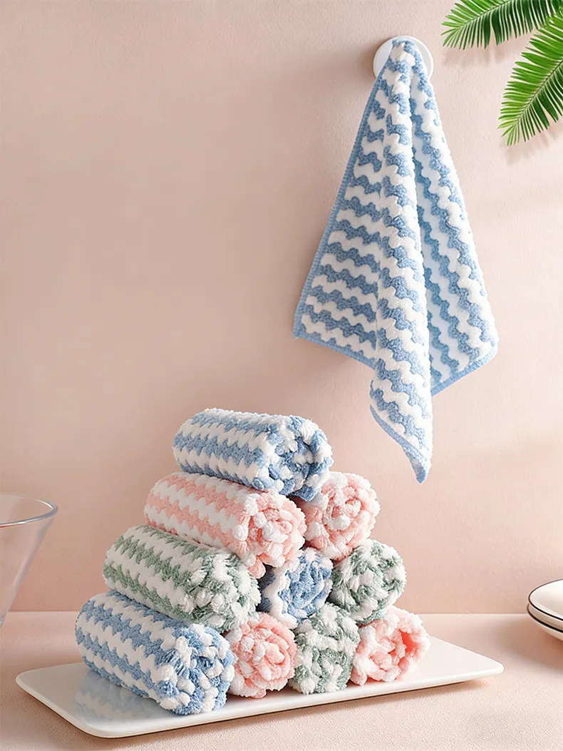 Microfiber Cleaning Cloths | Pack of 5 Multi-Colour Wash Cloths (25 x 25 cm) | Highly Absorbent, Lint-Free Towels , Car, Glass & Stainless Steel Mixed-1