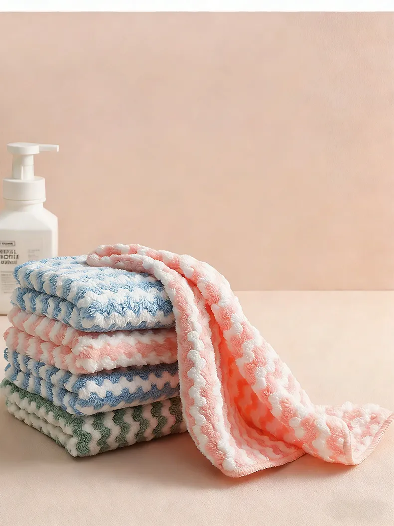 Microfiber Cleaning Cloths | Pack of 5 Multi-Colour Wash Cloths (25 x 25 cm) | Highly Absorbent, Lint-Free Towels , Car, Glass & Stainless Steel Mixed-2