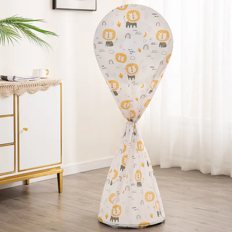 Modern Minimalist 3D Full-Cover Fan Cover PEVA Household Electric Fan Dust Cover Table Fan Floor Fan Dust Protective Cloth Mixed-2