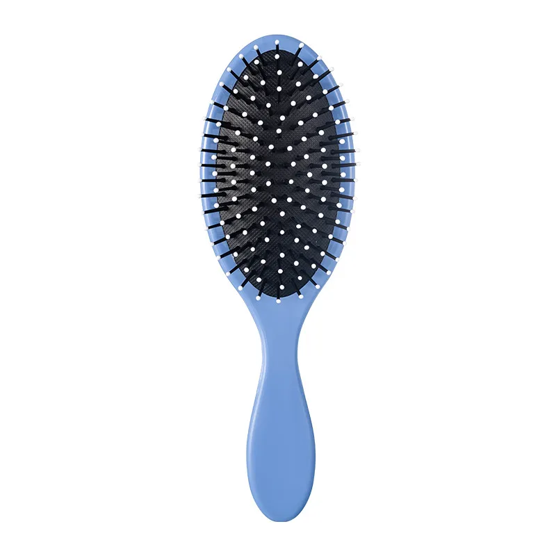 Morandi-style oval massage air-cushion comb, portable, adds volume to the crown, detangles hair smoothly Blue