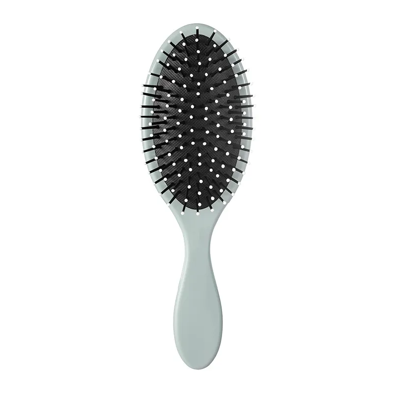 Morandi-style oval massage air-cushion comb, portable, adds volume to the crown, detangles hair smoothly Purple