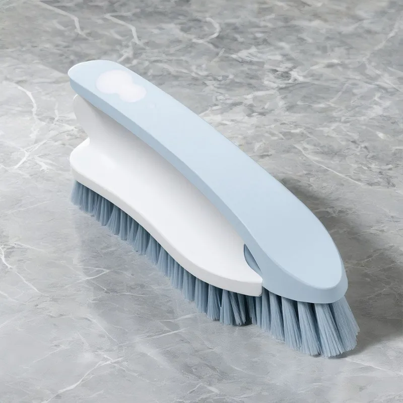 Multi-functional Creative Laundry Brush 2-in-1 Home Use Soft Bristle Handle Plastic Cleaning Shoe Brush Blue-2