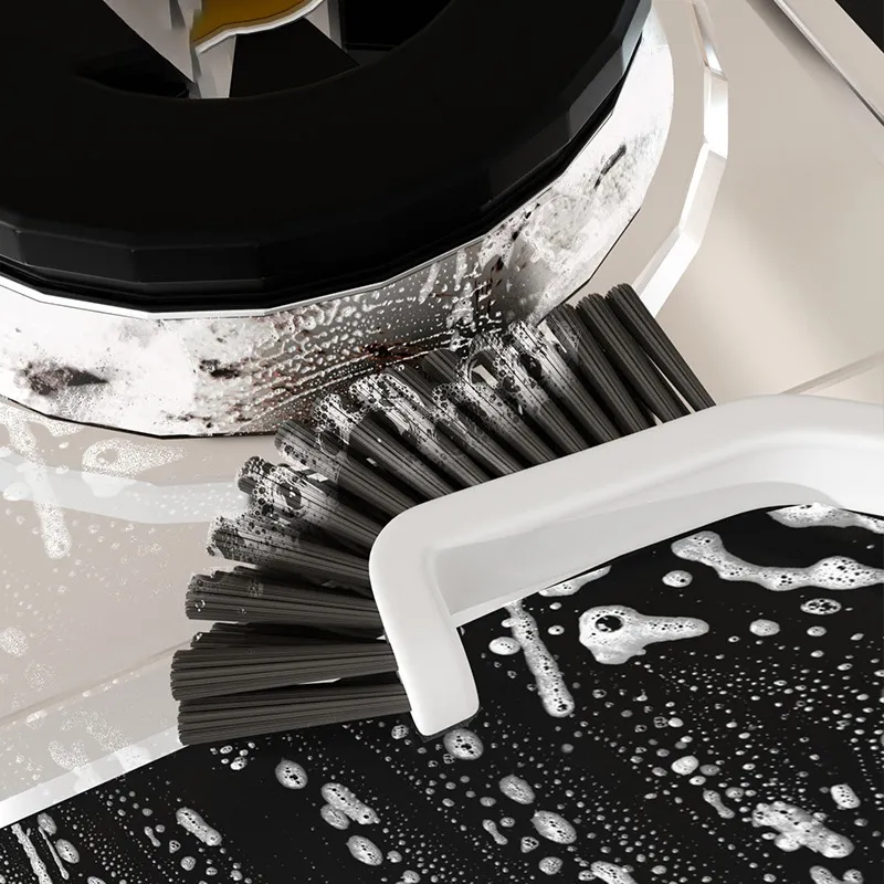 Multi-functional long narrow gap cleaning brush, hard bristle brush for cleaning corners and crevices in bathrooms, kitchens, and windows. White-4