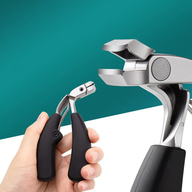 Nail clippers, curved tip, eagle beak pliers, nail groove special, nail clippers and pliers Black-3