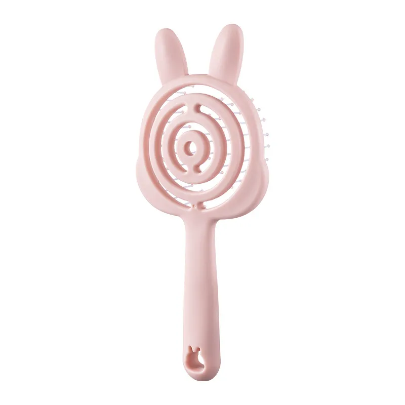 New Cartoon Ins Style Comb, Portable Hollow Design, Cat Paw-shaped Massage Soft Teeth Comb