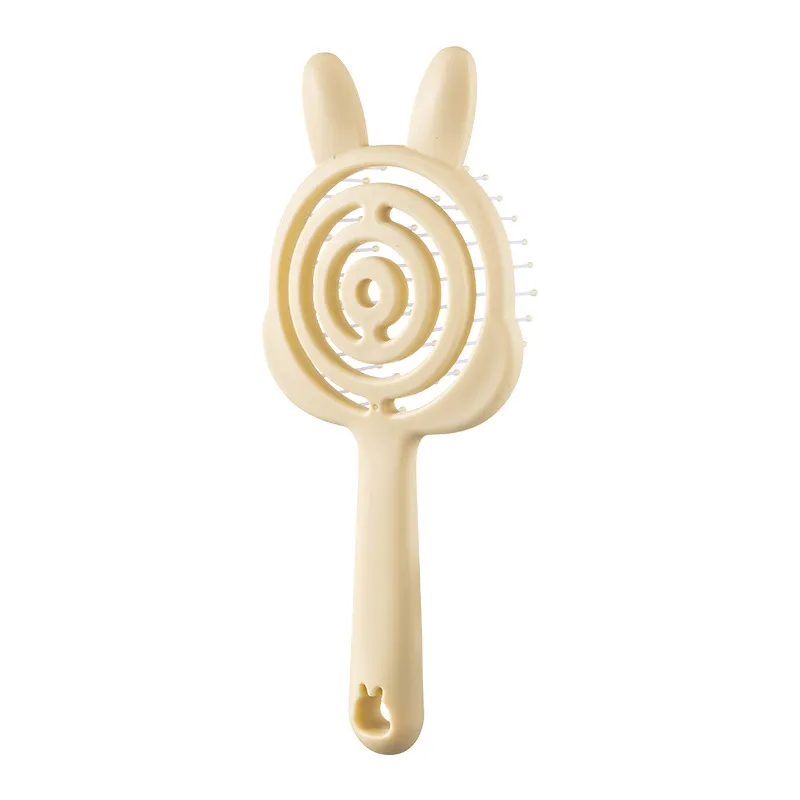 New Cartoon Ins Style Comb, Portable Hollow Design, Cat Paw-shaped Massage Soft Teeth Comb