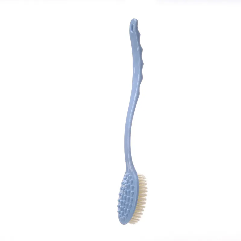 New Home Bath Brush Shower Brush Long Handle Comfortable Soft Bristle Back Scrubber Body Scrubbing Tool