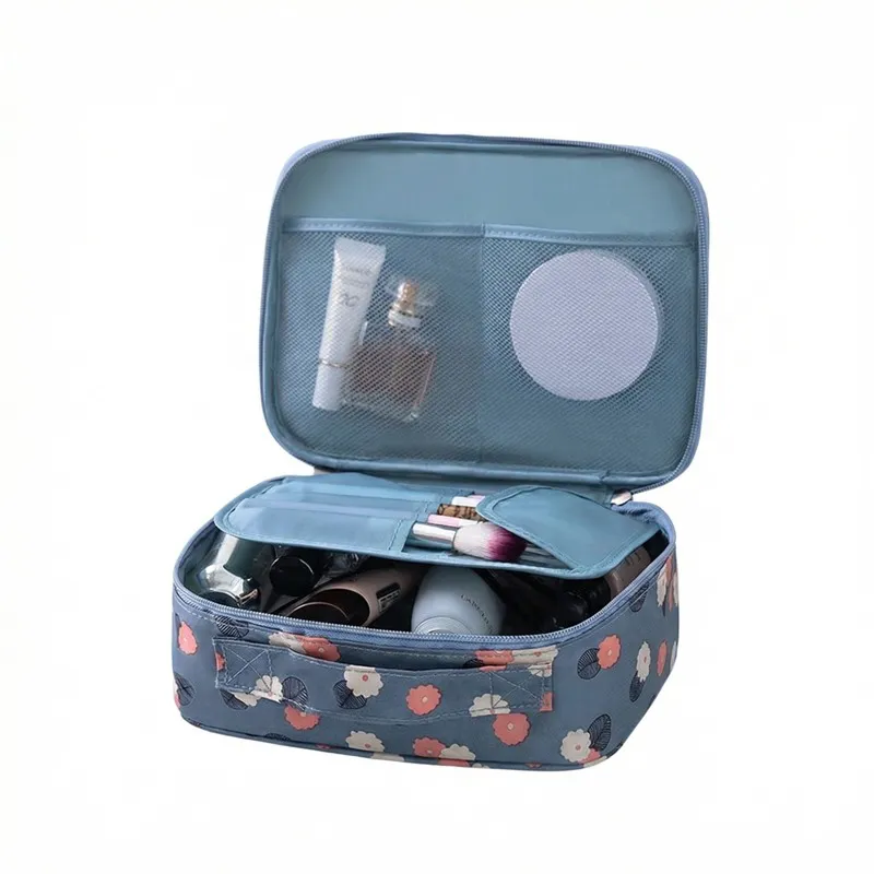 New Korean Style AB Version Makeup Bag Travel Storage Box Large Handheld Portable Layered Makeup Bag