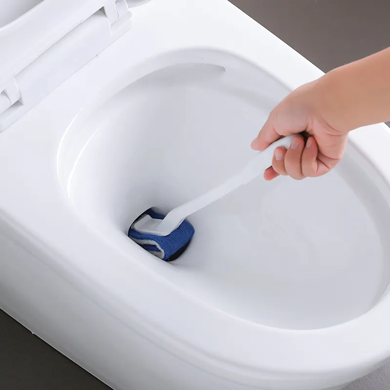 No-rinse toilet brush, soft bristles, creative design, reaches all corners, toilet brush. Green-2