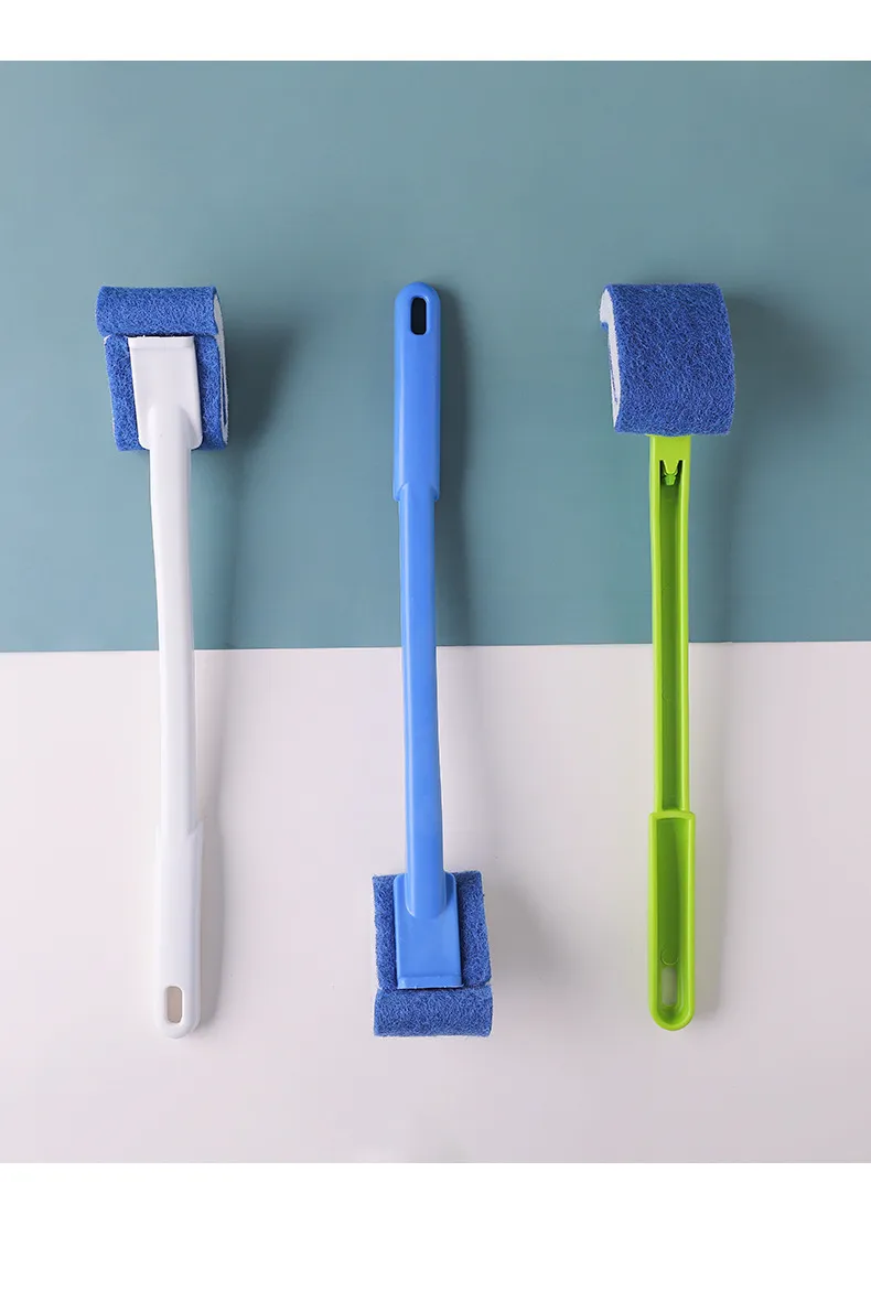 No-rinse toilet brush, soft bristles, creative design, reaches all corners, toilet brush. Green-3