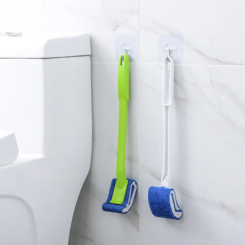 No-rinse toilet brush, soft bristles, creative design, reaches all corners, toilet brush. White-3