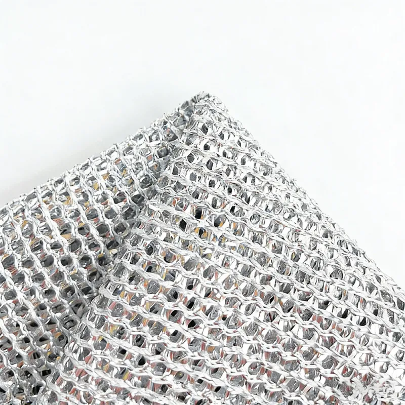 (Pack of 5), Steel Wire Dishwashing Rags for Wet and Dry Stainless Steel Scrubber Non-Scratch Wire Dishcloth for Washing Dishes Sinks Counters Silver-3