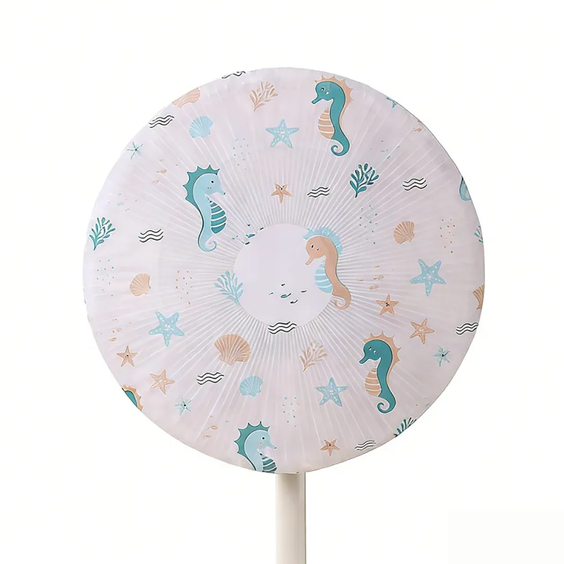 Pastoral PEVA Fan Dust Cover, Universal Protective Cover for Table Fans, Floor Fans, Washable Dust Cover