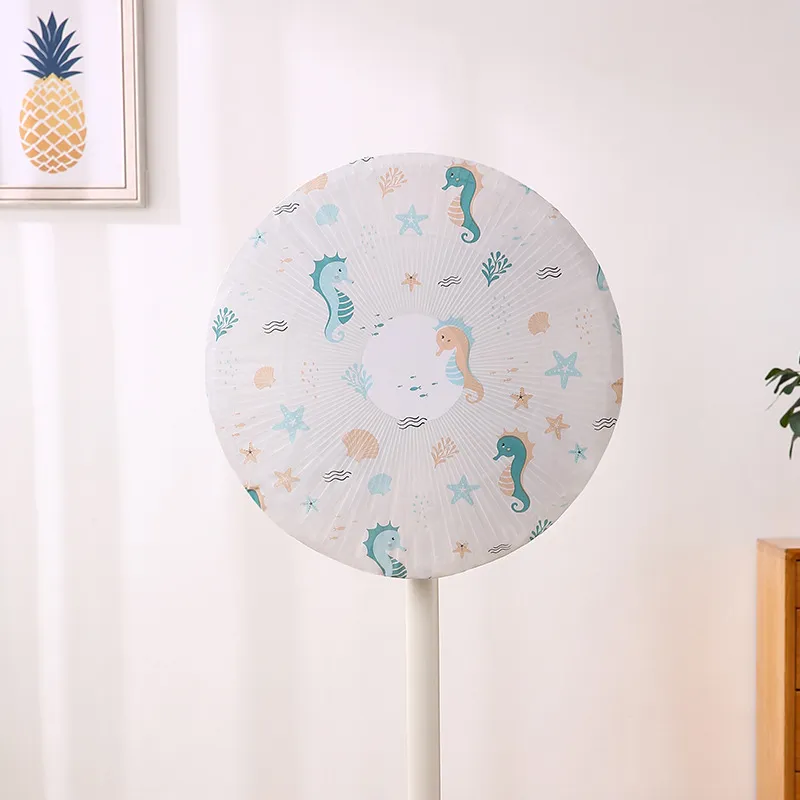 Pastoral PEVA Fan Dust Cover, Universal Protective Cover for Table Fans, Floor Fans, Washable Dust Cover Mixed-2