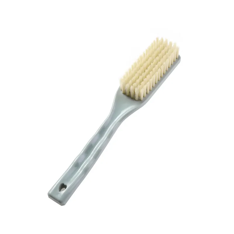 10PCS Plastic cleaning brush, laundry brush, scrubbing brush, long-handled shoe cleaning tool, hangable small brush