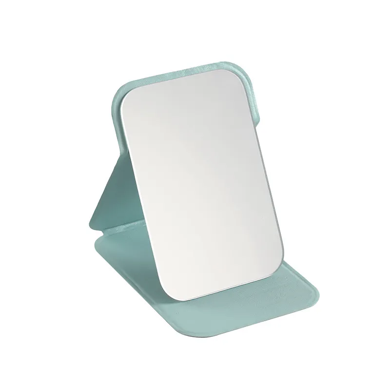 Portable folding mirror for makeup, high-definition desktop mini mirror for girls, can stand, small personal mirror