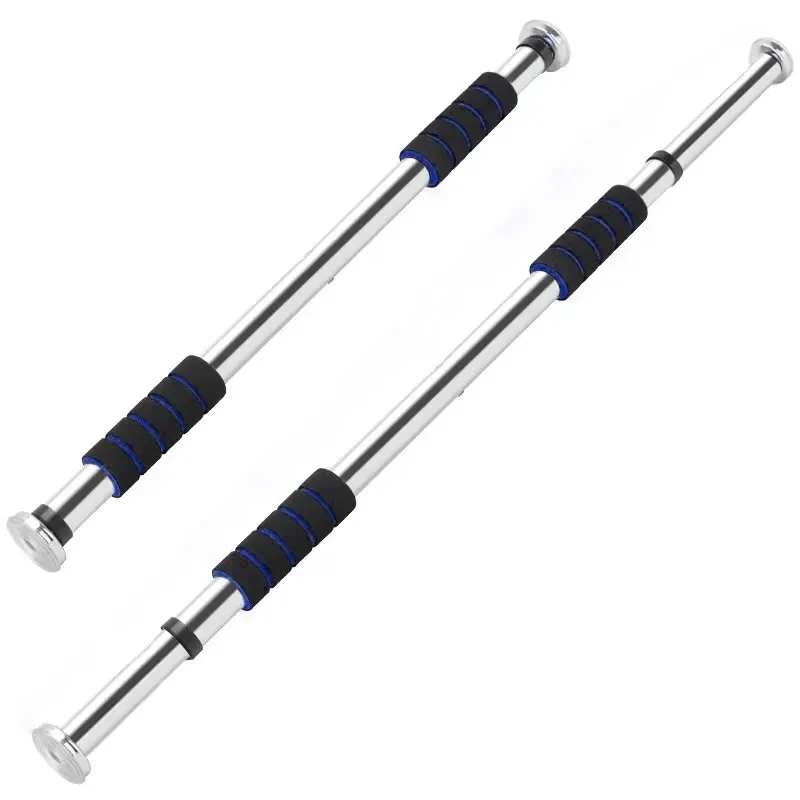 Pull Up Bars For Home Workout -Chin Up Bar Gym Accessories for Men Door Way Adjustable Hanging Rod Without Screw, Anti-skid Grip, Strength Training Exercise Bar Blue-3