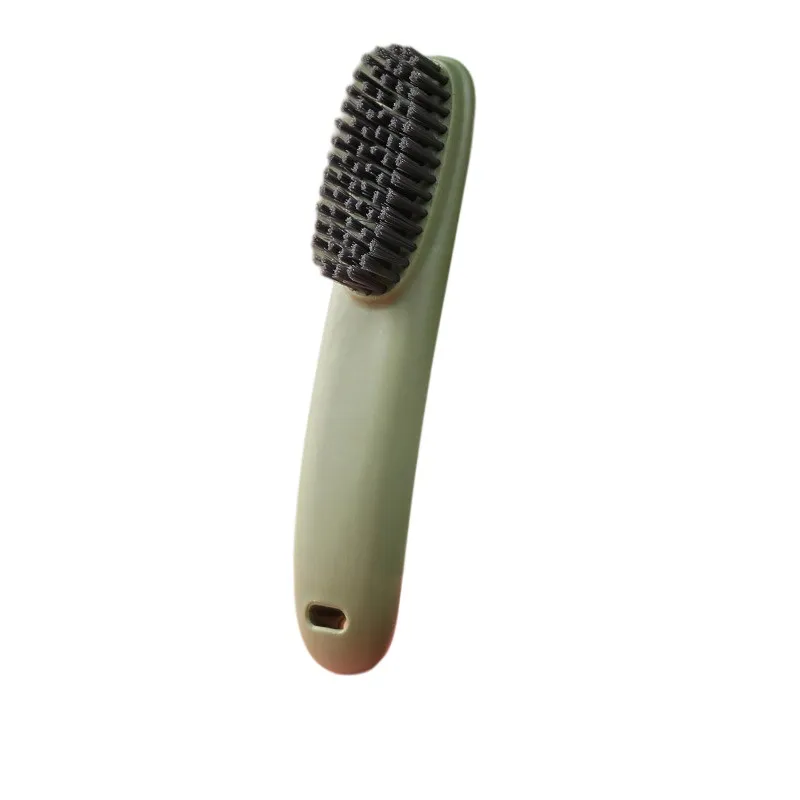 Shoe and laundry brush with long handle and soft bristles, cleaning brush, scrubbing brush, shoe brush