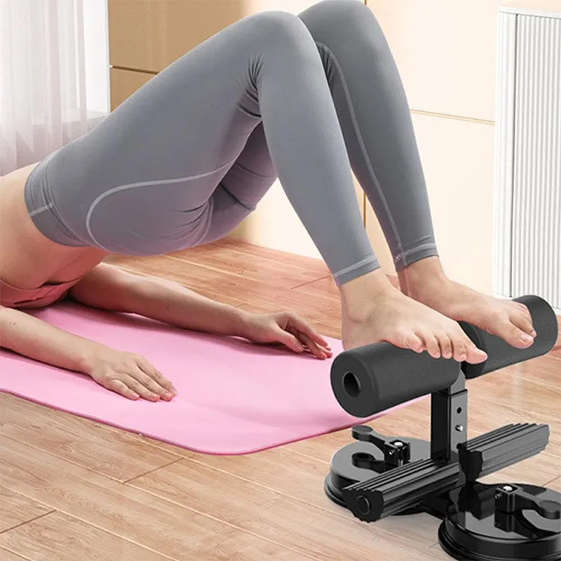 VoVoDeal Dual-Suction Sit-Up Assistant - Professional Core Trainer with Resistance Band Black-3