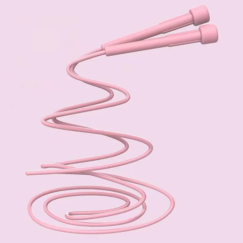 Skipping Rope for Men, Women and Children Exercise Rope With Adjustable Height Speed Jumping Rope for Exercise Workout, Weight Loss, Gym, Sports, Fitness Adjustable Jump Rope, Exercise Rope Pink-2