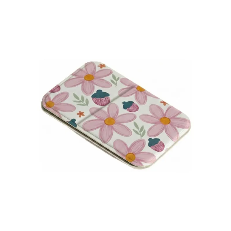Small portable mirror for women, desktop stand-up makeup mirror, mini folding handheld vanity mirror