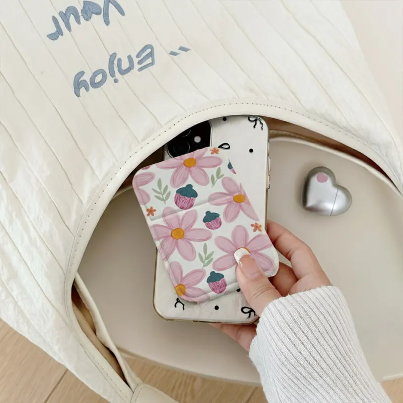 Small portable mirror for women, desktop stand-up makeup mirror, mini folding handheld vanity mirror White S-4