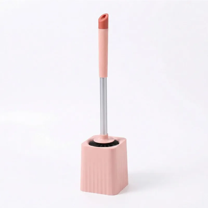 Soft silicone toilet brush for home use, reaches all corners, wall-mounted cleaning brush with long handle, a powerful toilet cleaning tool.