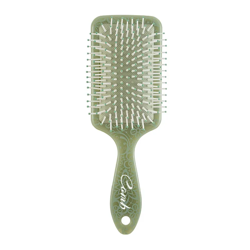 Square Totem Massage Fluffy Hairbrush with Airbag, Detangling Cushion Brush, High Elastic Head Massage Brush