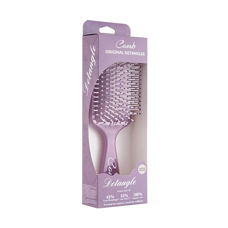 Square Totem Massage Fluffy Hairbrush with Airbag, Detangling Cushion Brush, High Elastic Head Massage Brush