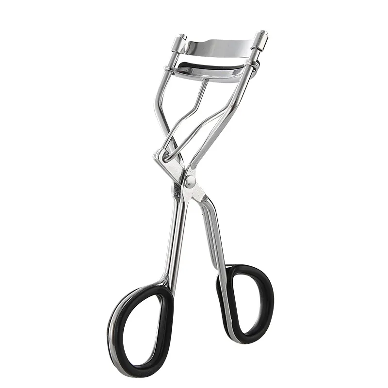 Stainless steel eyelash curler, for shaping and styling, wide-angle design, for creating a sunburst/flower-like curl