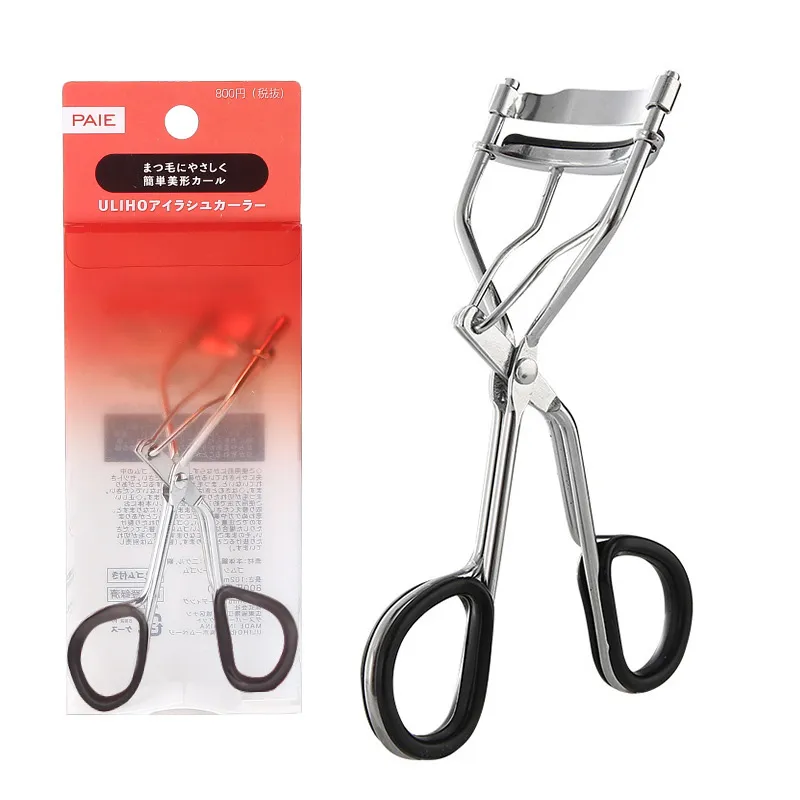 Stainless steel eyelash curler, for shaping and styling, wide-angle design, for creating a sunburst/flower-like curl. Black-3