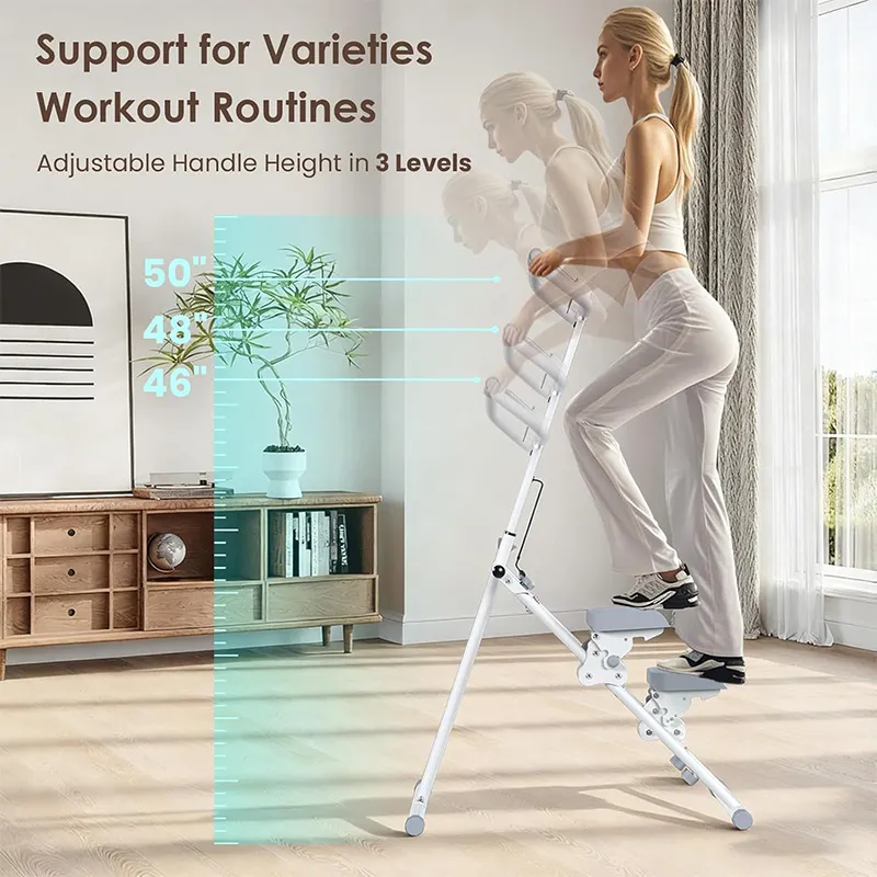 VovoDeal Vertical Climber Machine - Folding Stair Stepper with Phone Holder for Home Gym Workout White-5