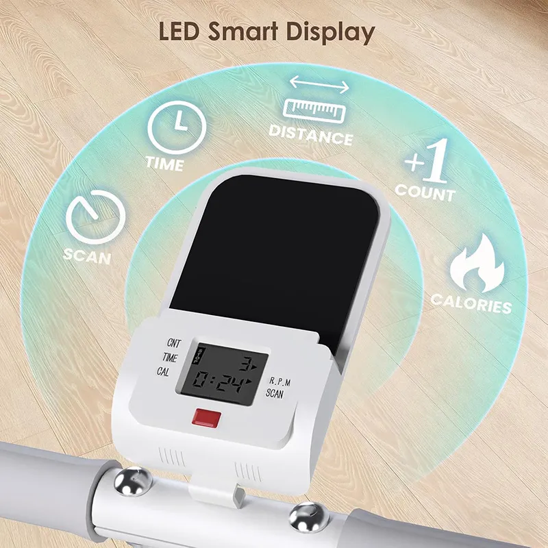 VovoDeal Vertical Climber Machine - Folding Stair Stepper with Phone Holder for Home Gym Workout White-7