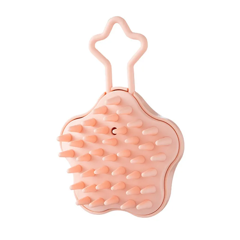 Star dual-use wet and dry coarse-tooth scalp cleansing and massaging comb, soft anti-itch shampoo head massager comb
